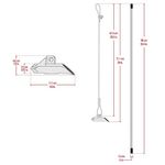 ShelterLogic 4-Piece Easy Hook Anchor Kit with 4 Cable Clamps and - Inch,Silver