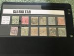 GIBRALTAR SG22/33 1889-96 SPANISH CURRENCY DEFINITIVE SET USED