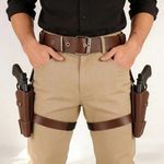 Thigh Holster with Belt for Cowboy Cowgirl Cosplay Prop Bag