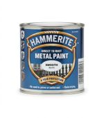 Hammerite Direct To Rust Metal Paint Smooth White 250ml Exterior Railings Gates