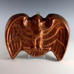 Vintage or Antique Copper & Tin Eagle Toleware Food Cake Jelly Mold