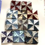 A Bundle of 65, 4 3/4" Inch Pinwheel Blocks Quilting Sewing Crafting