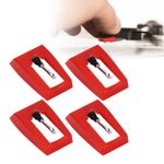4 Pcs Record Player Needles, Universal Replacement Stylus Needles Replacement