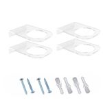 4 Pack Basketball Holder Wall Mount Acrylic Football Display Rack  Clear 9173