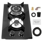 UK Portable Caravan Camper Van 2 Burner Gas Hob LPG Stove Kitchen Camping Cooker