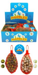 Pack of 20 Randomly selected Glass Marbles
