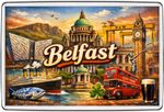 Belfast Northern Ireland Fridge Magnet Travel Souvenir Gift 🚢🍀🏛️🚌 Keepsake