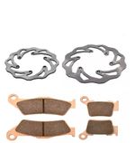 KTM EXC EXCF SX SXF Front & Rear Brake Discs & Pads 125 150 200 250 300 350 450