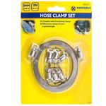 9pc Driver Jubilee Clip Set Assorted Stainless Steel Hose Clamp Kit Size 8mm-3M