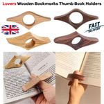 Lovers Wooden Bookmarks Thumb Book Holders Book Page Holders Reading Supplies