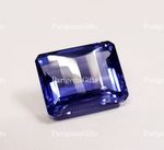 22 Ct Deep Blue Topaz Pixel Cut For Pendent Size Loose Gemstone