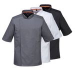 Portwest Chef's Mesh Air Pro Jacket Short Sleeve Machine Washable Durable C738