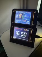 2x NMMiner NerdMiner V2 1000kh/S Hashrate, ESP32, 2.8" Display, In Desk Stand