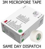 3M- Micropore Surgical Tape 1.25cm, 2.5cm, 5cm - Eyelash Tape - Premium Quality