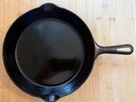 Vintage Griswold No. 8 Cast Iron Skillet Pan 704 F Small Block Logo Erie PA