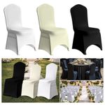 10-100 Chair Covers Spandex Stretch Wedding Anniversary Banquet Party Decoration