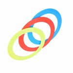 C-3PCS/Set Juggling Acrobatics Throwing Toss Ring Bracelet Props Hand Clown