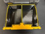 Dewalt TSTAK 1 Drawer  2 Bin SPLIT Dividers Black - Yellow - PETG