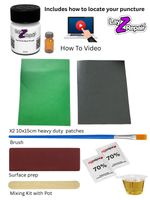 Green Inflatable Kayak Puncture Repair Kit Heavy Duty PVC Vinyl | LayZRepair®