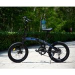 Folding Bicycle 20 Inch Bikes for Adults 7-Speed Variable Foldable City Bicycle
