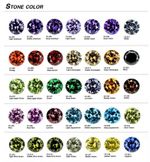 Cubic Zirconia Round Brilliant Cut Loose Stones Various Colours & Sizes