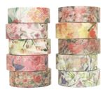 YUBBAEX Washi Tape Set Decorative Tape Craft Supplies for DIY, Bullet Journal, 