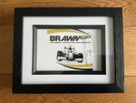Ross Brawn Framed Autograph Brawn GP