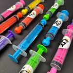 Carp King Bait Syringe with non leak cap x 2 10ml capacity each - 6 colours