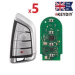 5PCS KEYDIY KD FGB23 Board with Key Shell for BMW FEM, BDC, CAS4, CAS4+ UK