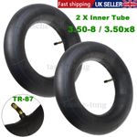 2PCS 3.50-8 Inner Tube TR87 Bent Valve Wheelbarrow tyres 350 x 8 350x8 3.50 x 8
