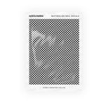 Black and White Checkerboard Waterslide Nail Decals - Check Checkered Chequer