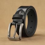 40mm Wide Leather Belt for Men – Classic Smart Casual Belt, Waist Size 30 to 52