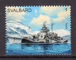 SVALBARD SPITSBERGEN 2023 SHIP WORLD WAR II BATTLESHIP TIRPITZ MNH LOCAL STAMPS