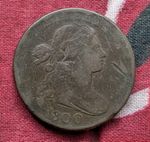 USA! Rare 1800 Large Cent Draped Bust Coin with great details!