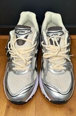 ASICS GEL-Kayano 14 Men's Breathable Cushioned Mesh Trainers Silve