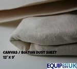 CANVAS   DROP CLOTH  EXTRA HEAVY BOLTON 100% COTTON DECORATORS LARGE DUST SHEET 