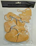 Made of Paper Mache Papier Mache Shapes for Christmas New in Pack Free UK P&P