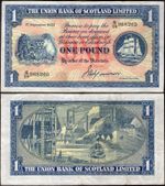 Union Bank of Scotland. £1   1-9-1953 (BYB; SC904a)  G/39 968205 Crisp Good Fine