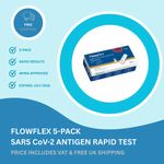 Flowflex 5-Pack SARS CoV-2 Antigen Rapid Test Self Testing Covid-19 Tests