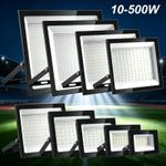 LED Floodlight Outside 10W-500W Light Security Lights Outdoor IP66 Garden Lamp