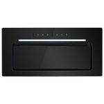 electriqQ 60cm Glass Canopy Cooker Hood with Gesture Controls - Blac eiQ60CANGBL