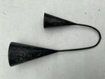 Black Steel Agogo Bells. 4” + 5” Bells. Brazilian Samba Percussion. VIDEO.