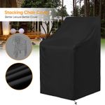 Heavy Duty Stacking Chair Cover Waterproof Outdoor For Patio Garden Furniture