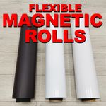 Magnetic Sheet Rolls Self Adhesive Plain White Flexible Magnetic Sheeting Sign