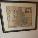 Robt. Morden England & Wales County Map 1676 Sheet Copper Plate Print