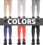 1, 2 & 3 Pack Girls Plain Microfiber Tights 50 Den School Pantyhose Multipack 