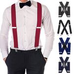 Heavy Duty Work Trouser Braces 50mm Highly Elasticated Unisex Suspender UK