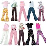 12" DOLL'S SIZED DRESS 5x TROUSER CLOTHING OUTFITS 1x COAT & 10x SHOES UKSELLER