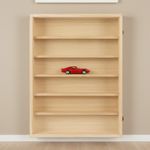 6-Tier Figure Model Toy Collection Shelf w/ Door Wall Mount Display Storage Case