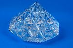 Waterford Lismore Clear Crystal Diamond Prism Paperweight Signed 2.5" Tall